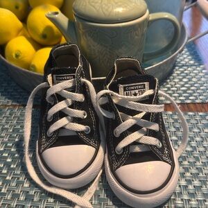 Converse All-Star Black & White Chuck Taylor Sneakers - Size  7 Toddler